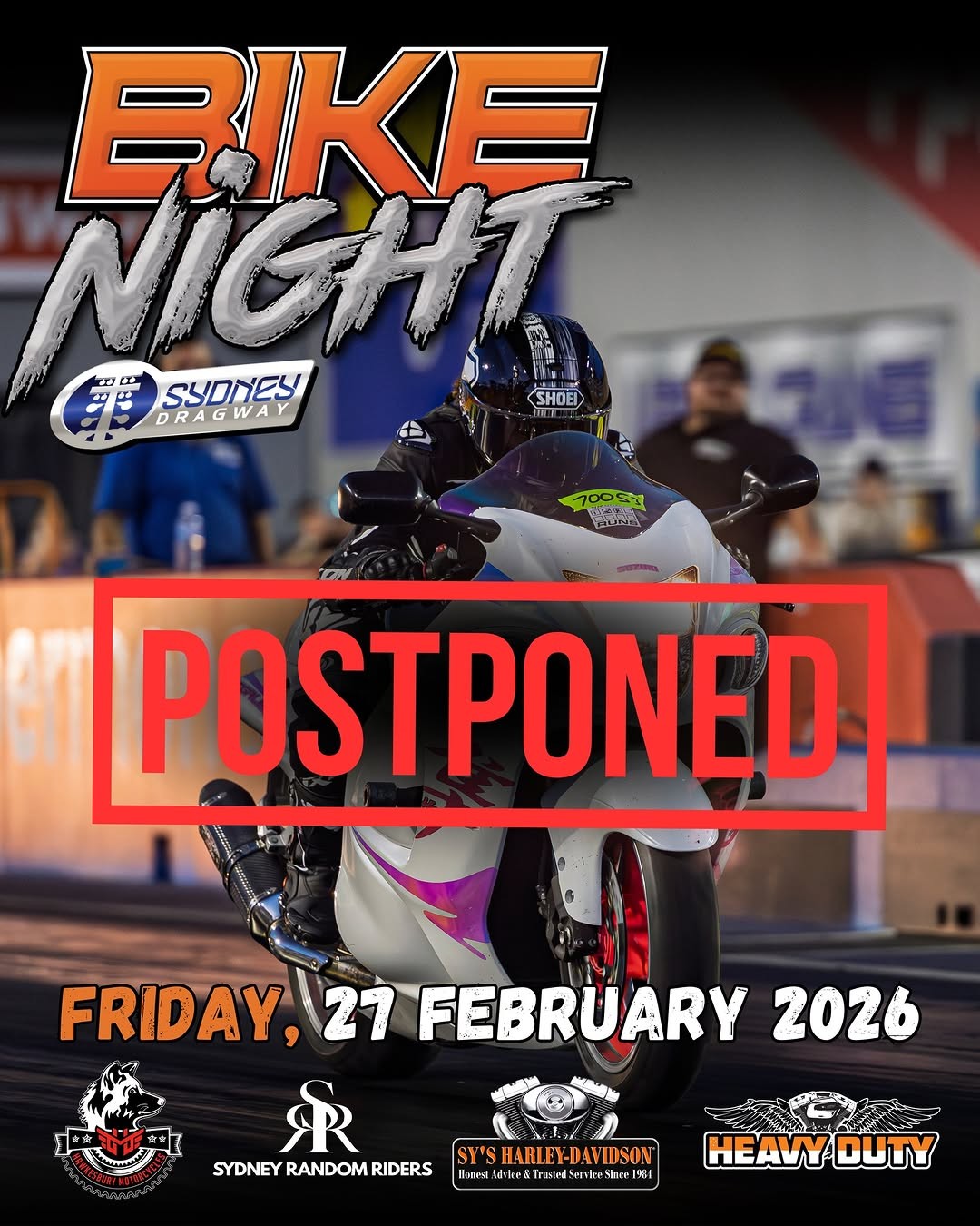 Bike Night — track day in Sydney, NSW on Friday 20 March 2026