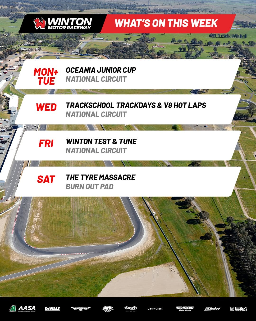 Winton Test & Tune — track day in Melbourne, VIC on Friday 6 March 2026
