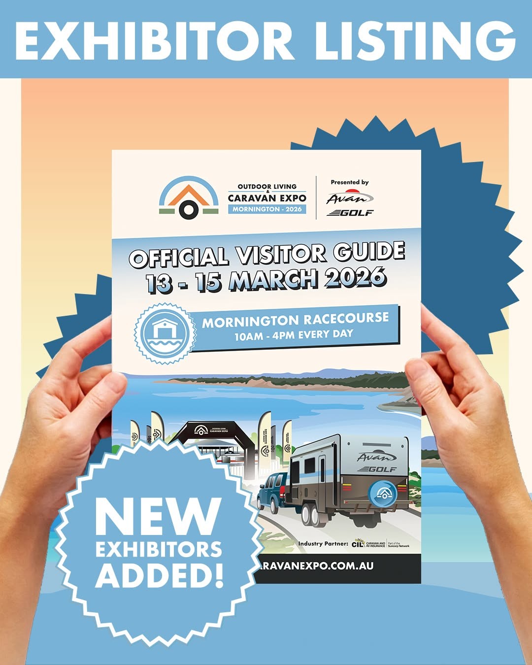 Outdoor Living Caravan Expo — 4x4 spectator event in Melbourne, VIC on Friday 13 March 2026