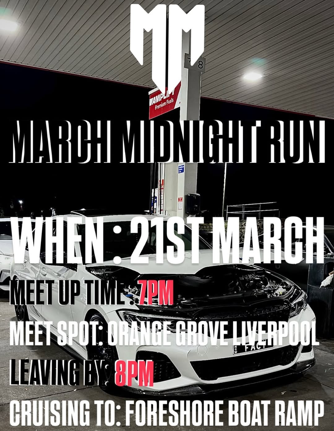 March Midnight Run — car meet in Sydney, NSW on Saturday 21 March 2026
