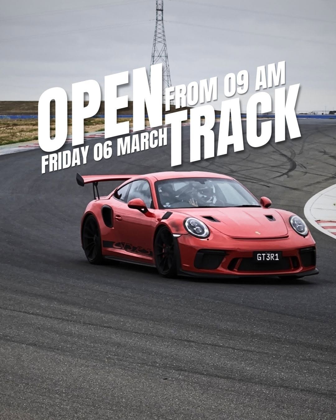 Open Track Day — track day in Adelaide, SA on Friday 6 March 2026