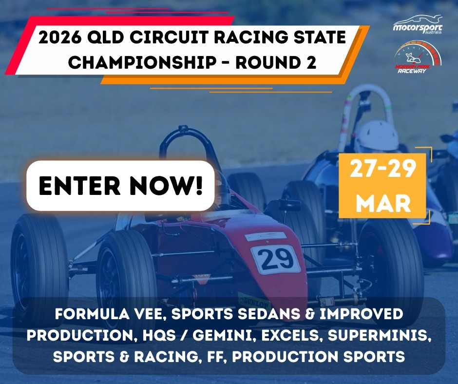 2026 QLD Circuit Racing State Championship - Round 2 — Classic/Muscle spectator event in Toowoomba, QLD on Friday 27 March 2026