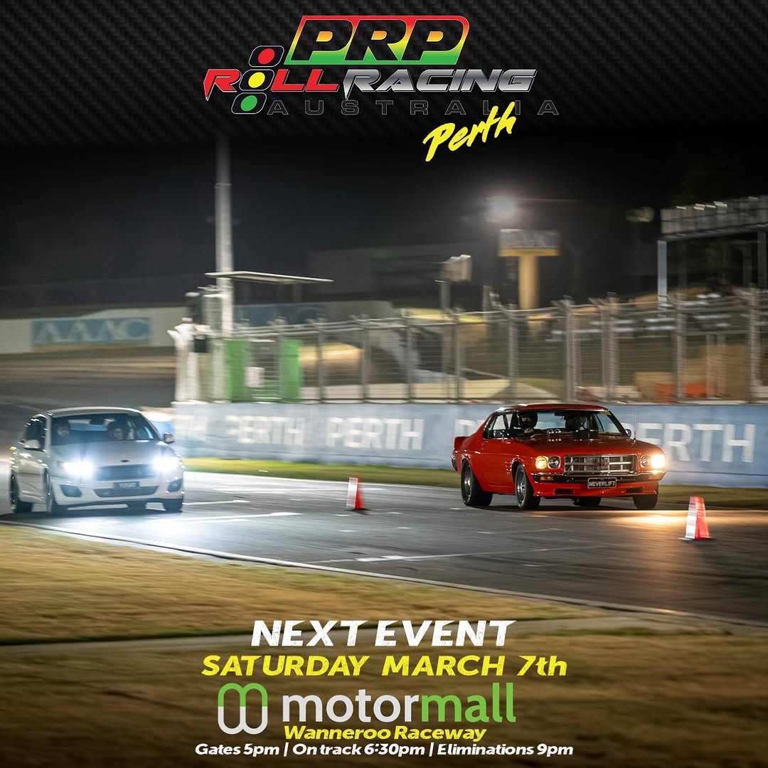 PRP Roll Racing Perth — Euro/Exotic track day in Perth, WA on Saturday 7 March 2026