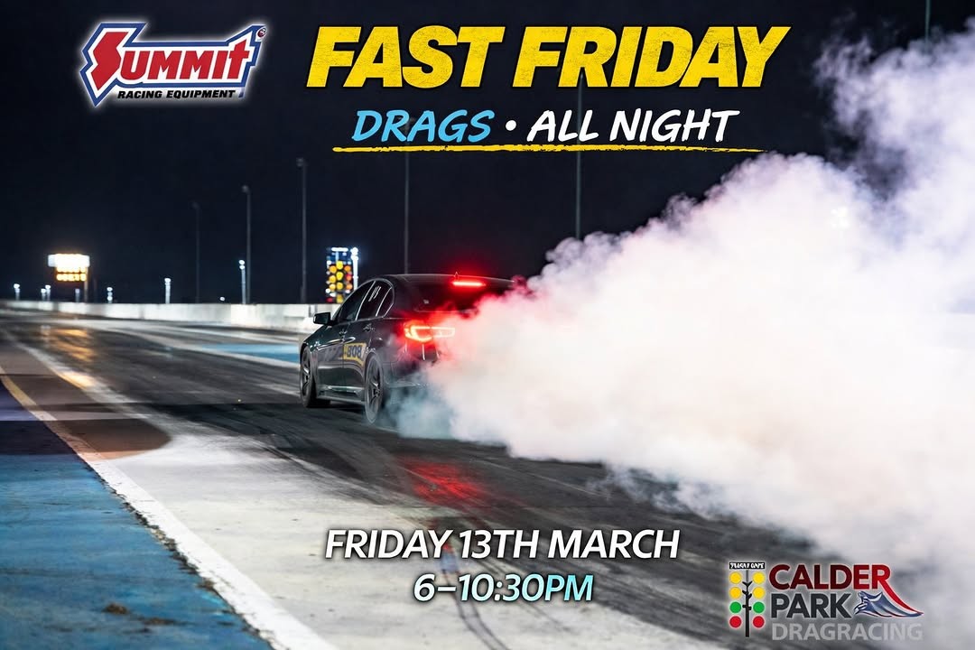 Fast Friday Drags — Muscle track day in Melbourne, VIC on Friday 13 March 2026