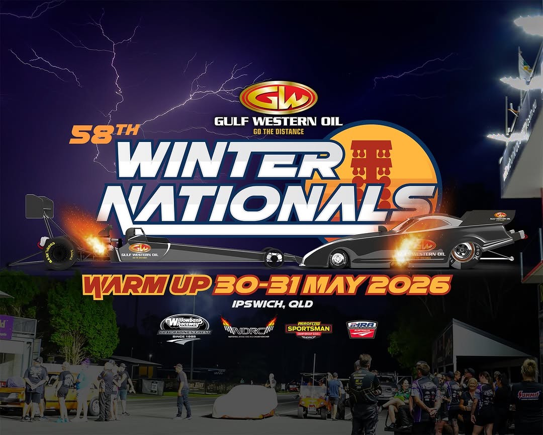 Winter Nationals Warm Up flyer — QLD