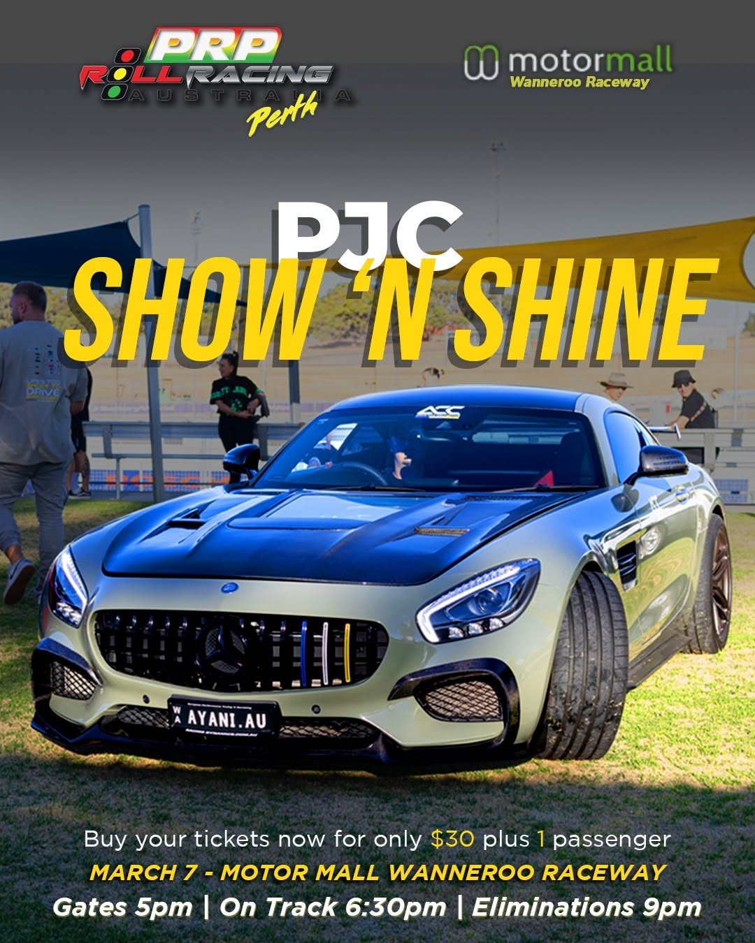PJC Show 'n Shine — Euro/JDM track day in Perth, WA on Saturday 7 March 2026