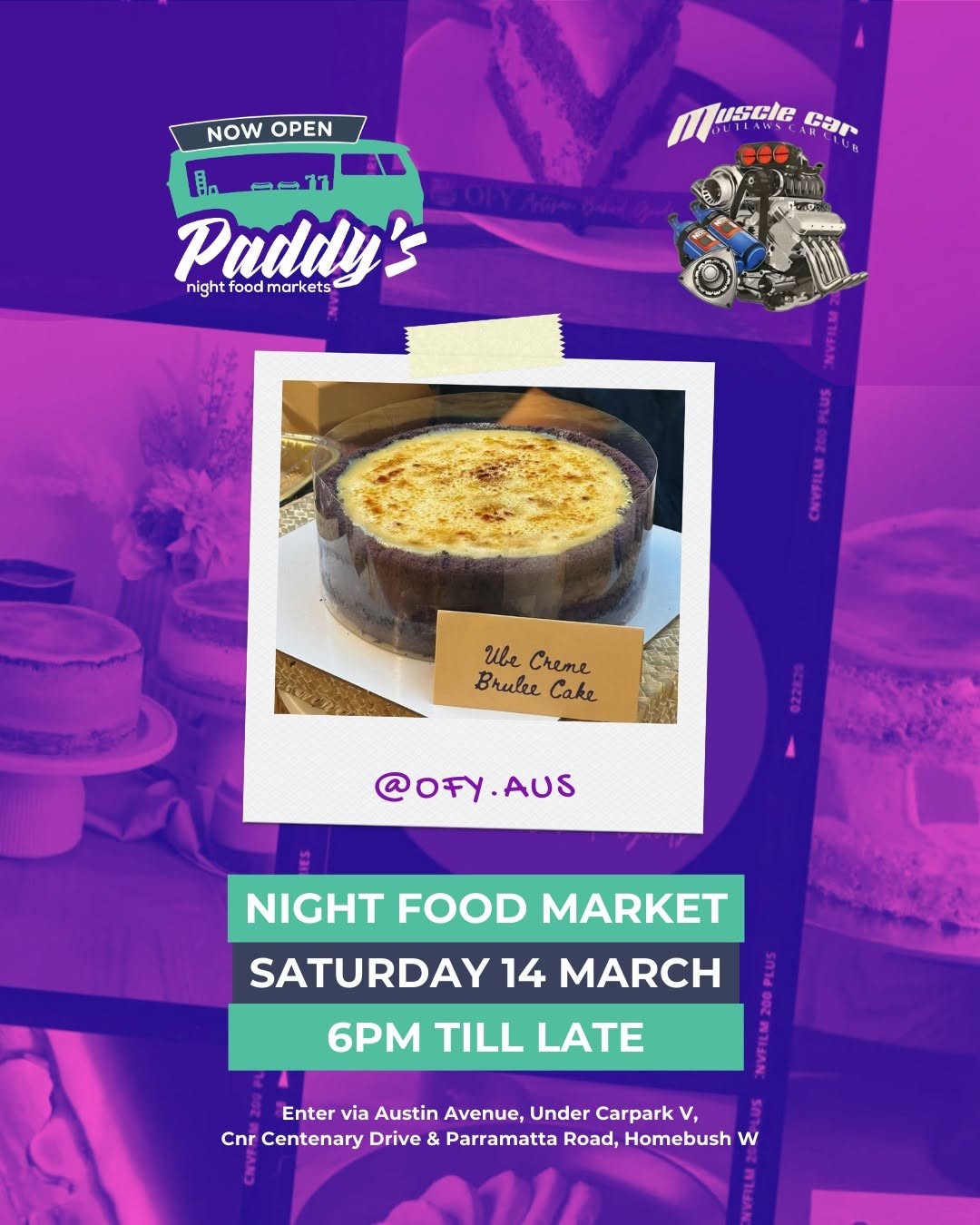 Paddy's Night Food Market — Muscle/JDM car meet in Sydney, NSW on Saturday 14 March 2026