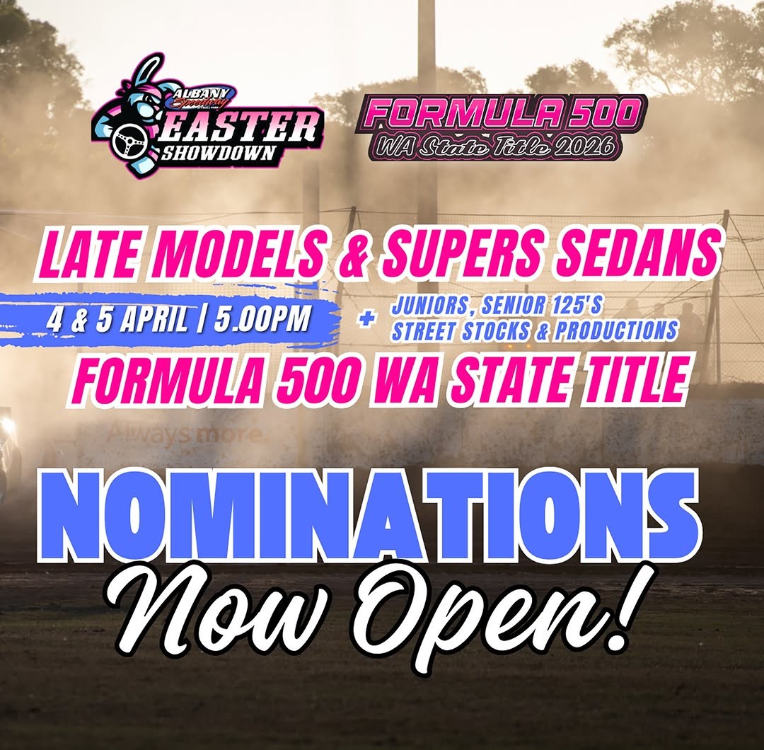 Albany Easter Showdown & Formula 500 WA State Title — spectator event in Perth, WA on Saturday 4 April 2026