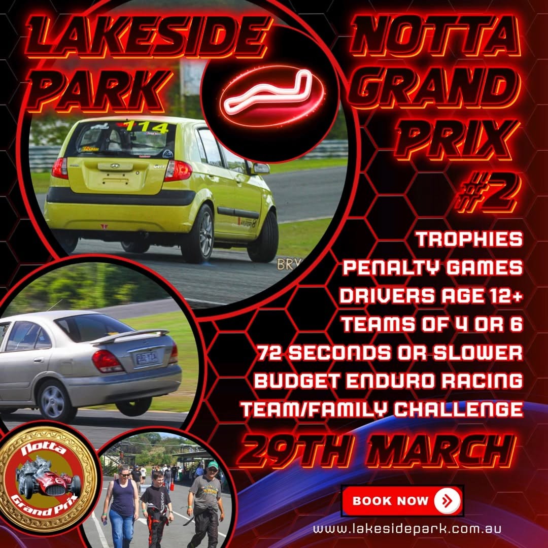 Notta Grand Prix #2 — track day in Brisbane, QLD on Sunday 29 March 2026