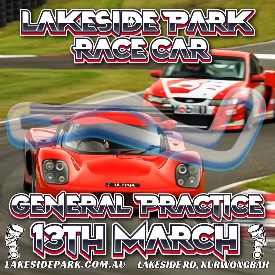 Lakeside Park Race Car General Practice — Muscle track day in Brisbane, QLD on Friday 13 March 2026