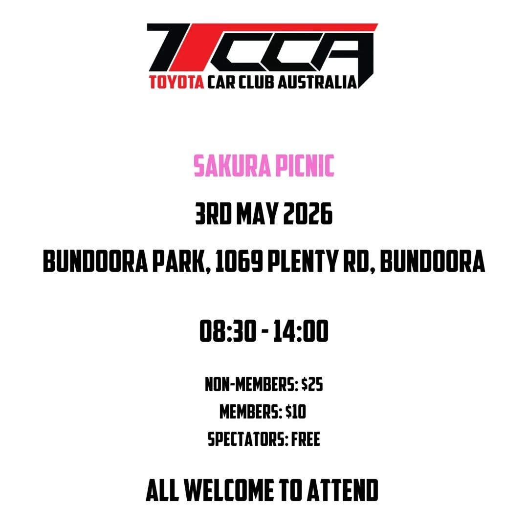 Sakura Picnic — JDM car meet in Melbourne, VIC on Sunday 3 May 2026