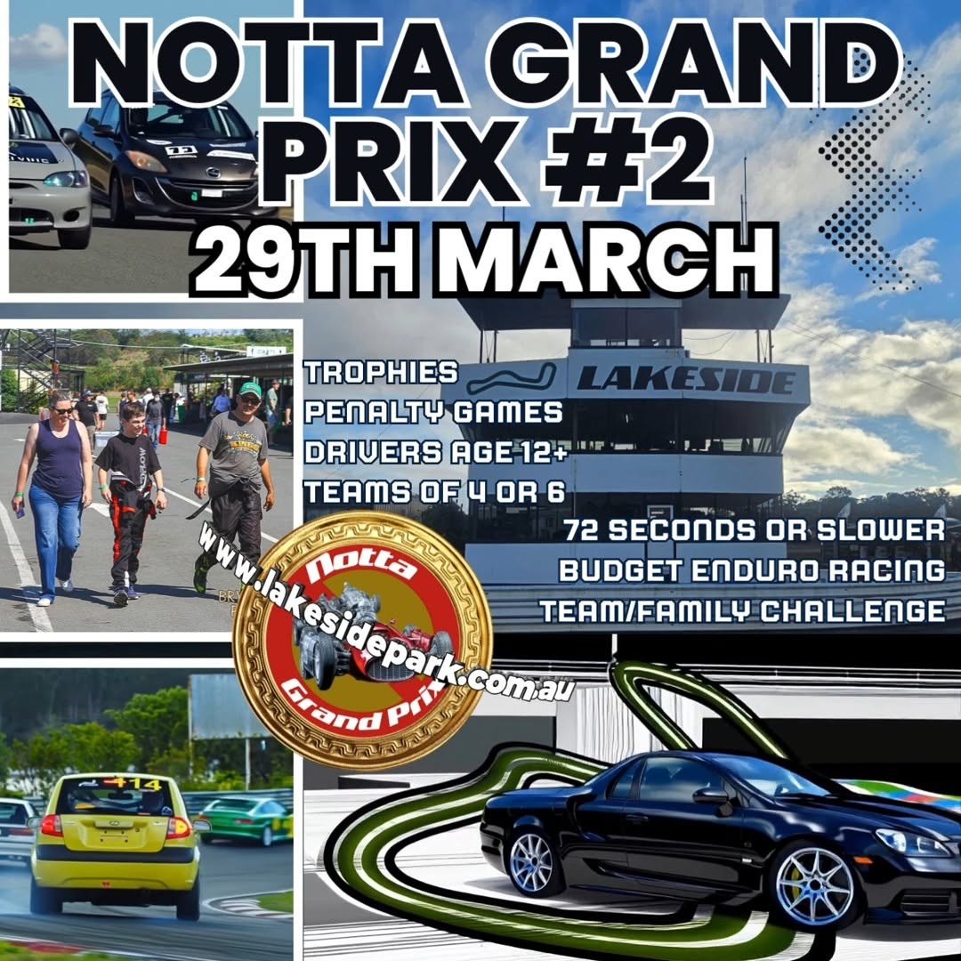 Notta Grand Prix #2 — track day in Brisbane, QLD on Sunday 29 March 2026