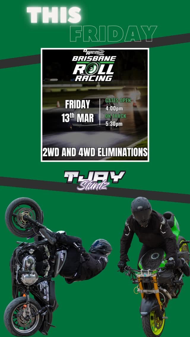 Brisbane Roll Racing — Muscle track day in Brisbane, QLD on Friday 13 March 2026