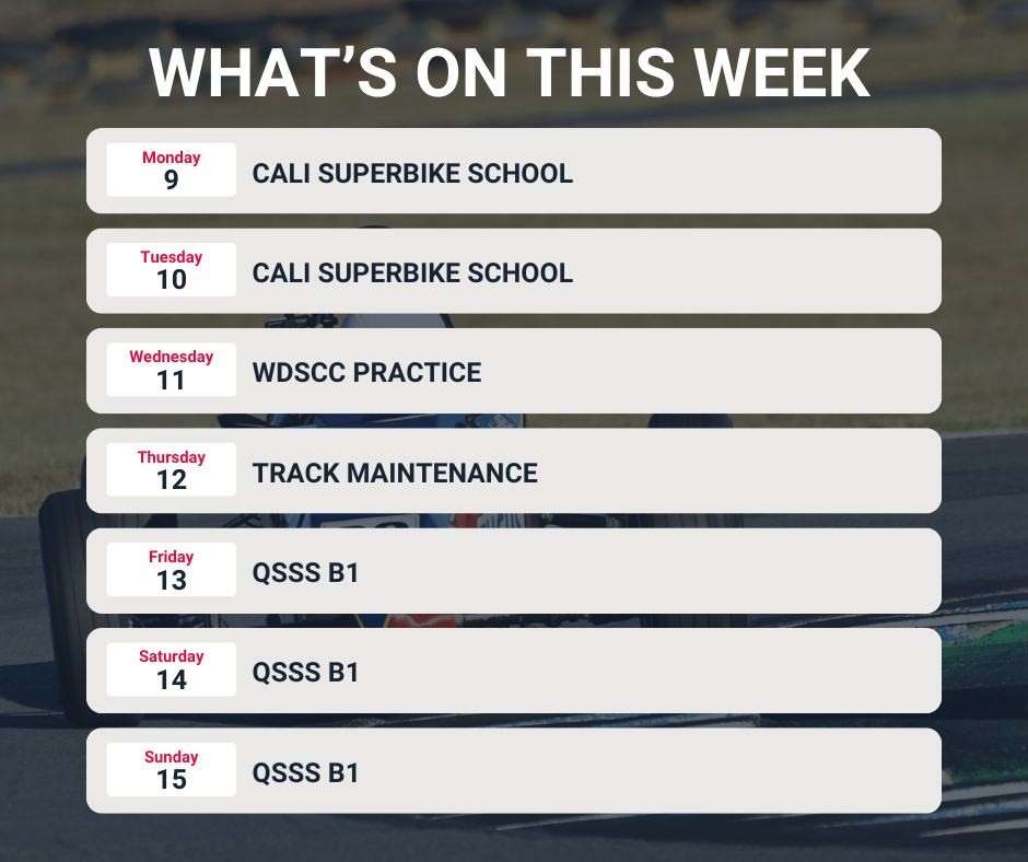 QSSS B1 — track day in Toowoomba, QLD on Friday 13 March 2026