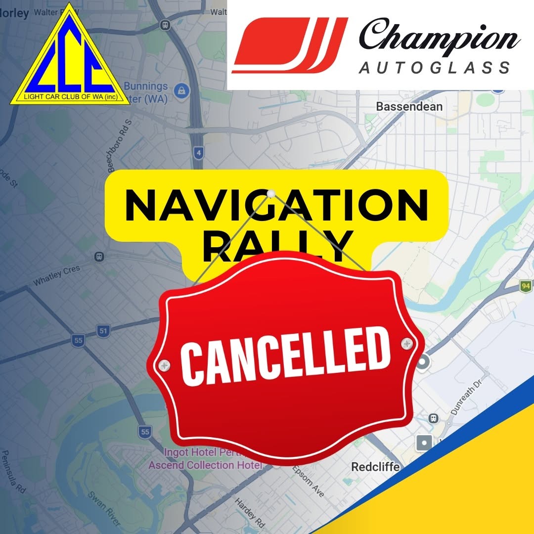 Champion Autoglass Navigation Rally — track day in Perth, WA on Saturday 14 March 2026