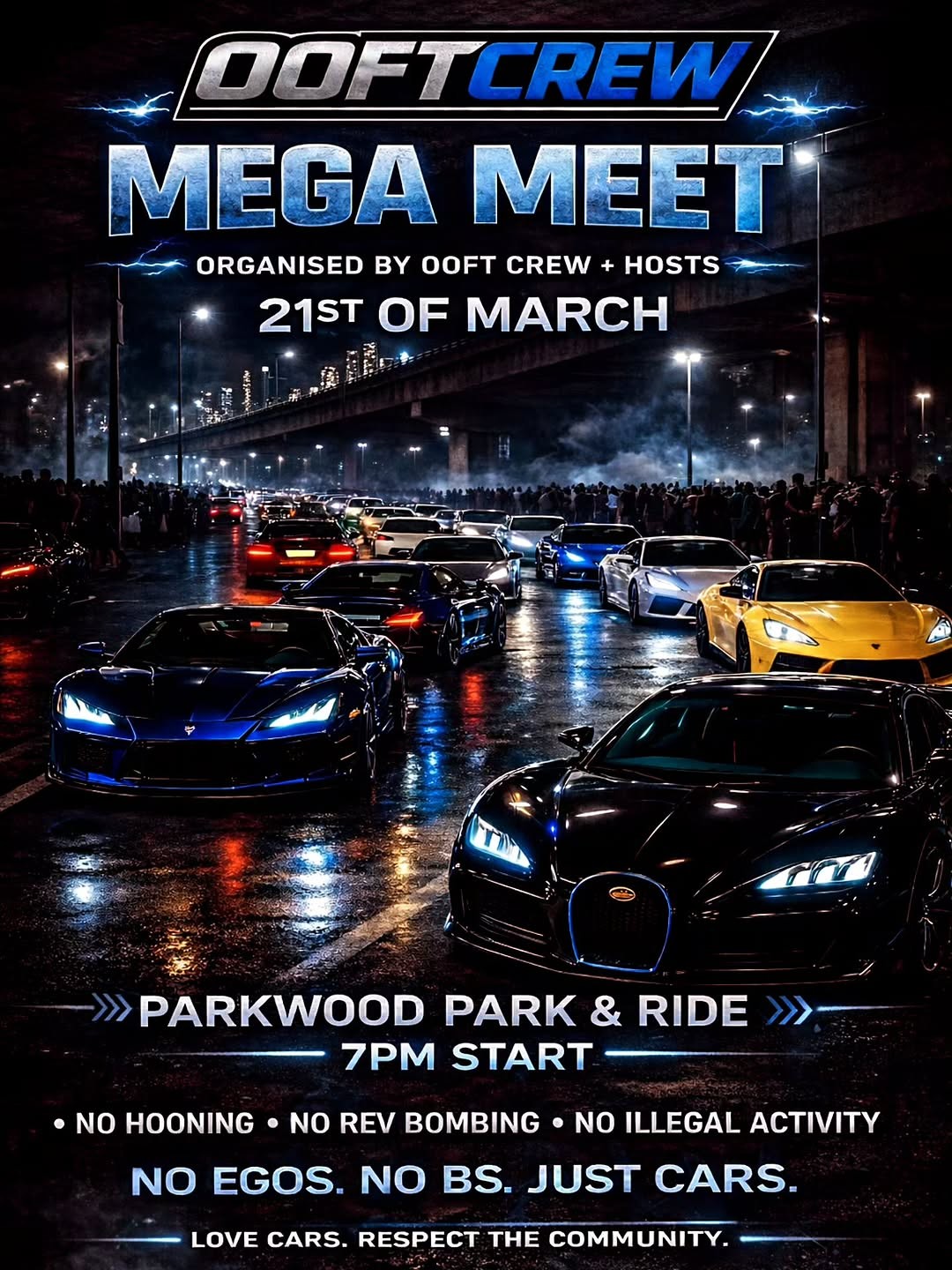 OOFTCREW MEGA MEET — car meet in Brisbane, QLD on Saturday 21 March 2026