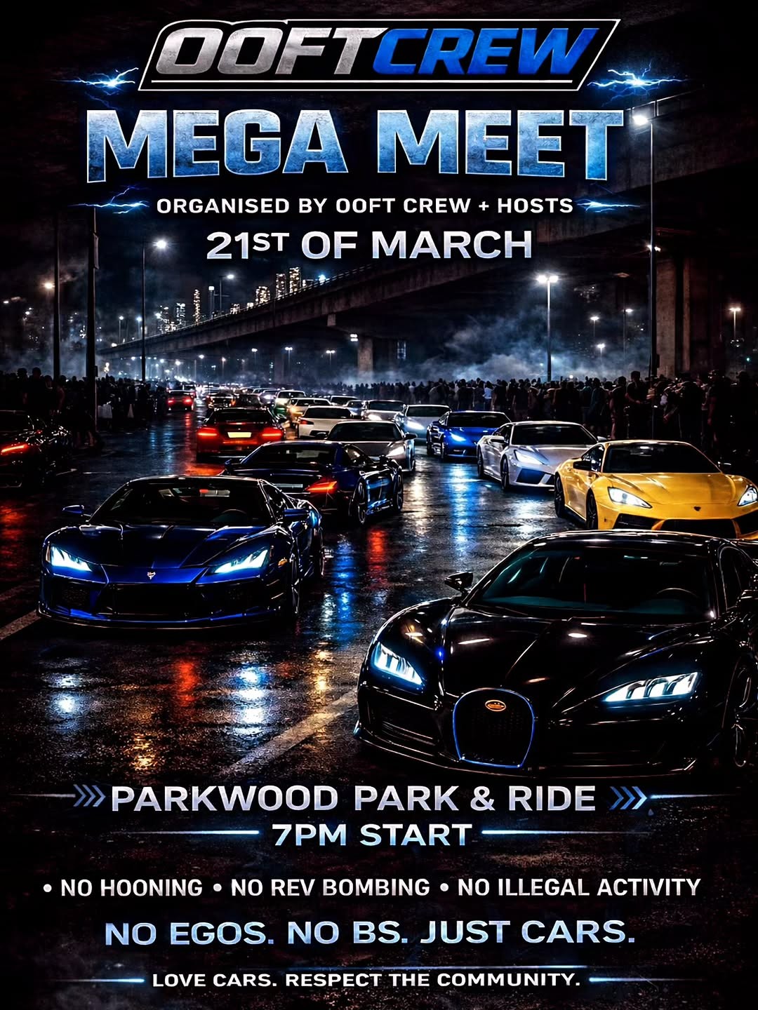 OOFTCREW MEGA MEET — car meet in Brisbane, QLD on Saturday 21 March 2026