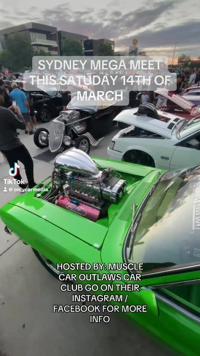 Sydney Mega Meet — Muscle car meet in Sydney, NSW on Saturday 14 March 2026