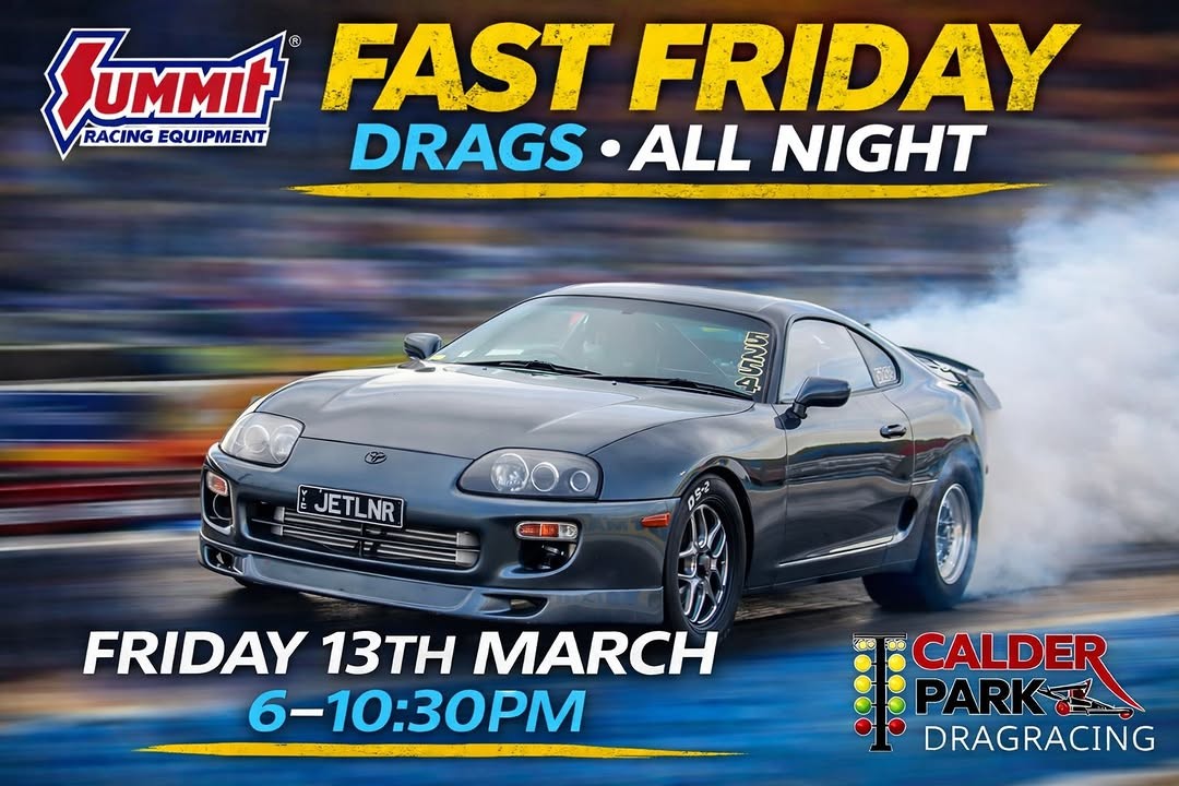 Fast Friday Drags — Muscle track day in Melbourne, VIC on Friday 13 March 2026