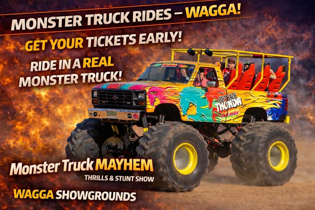 Monster Truck Mayhem — spectator event in Sydney, NSW on Saturday 14 March 2026