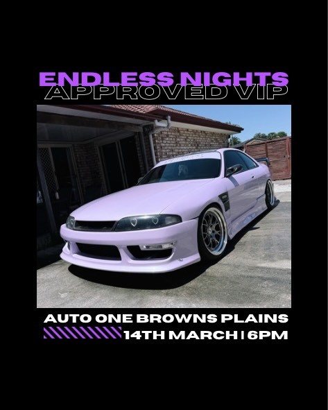 Endless Nights Approved VIP — JDM/Stance car meet in Brisbane, QLD on Saturday 14 March 2026