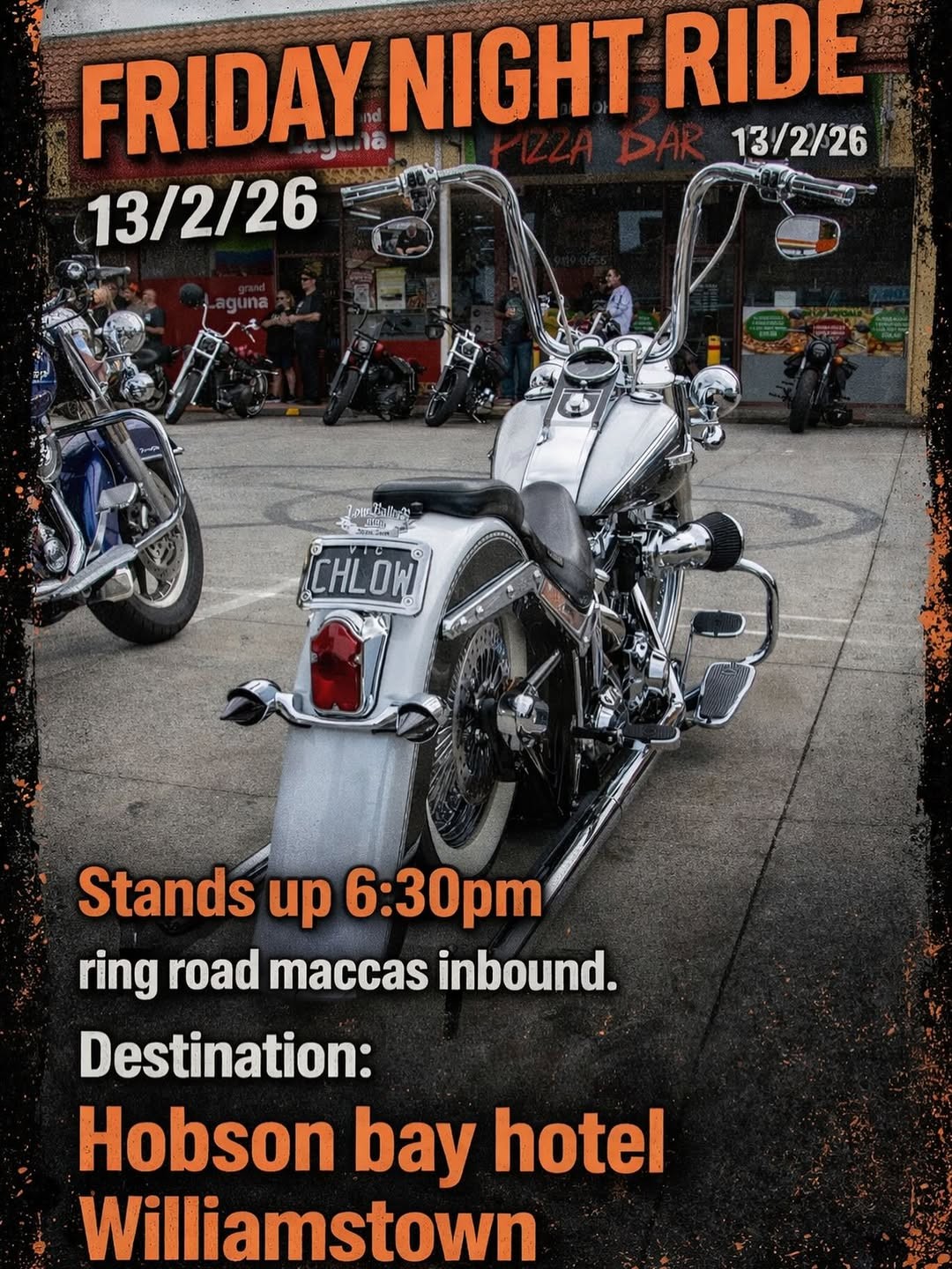Friday Night Ride — car meet in Melbourne, VIC on Friday 13 March 2026