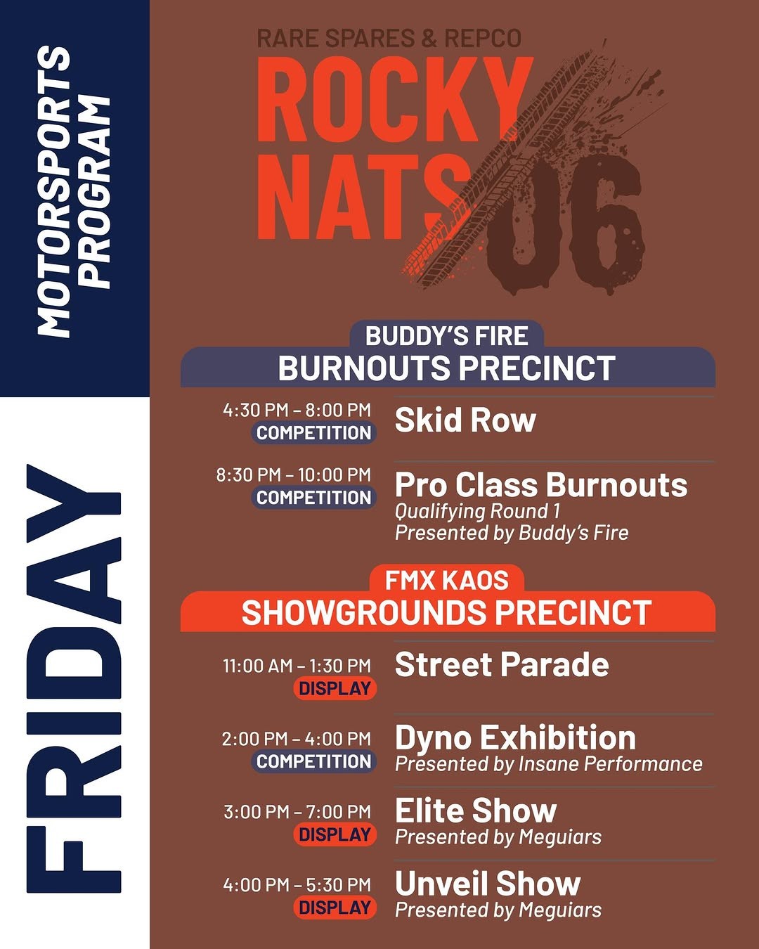 Rockynats 06 — Muscle/JDM spectator event in Brisbane, QLD on Friday 3 April 2026