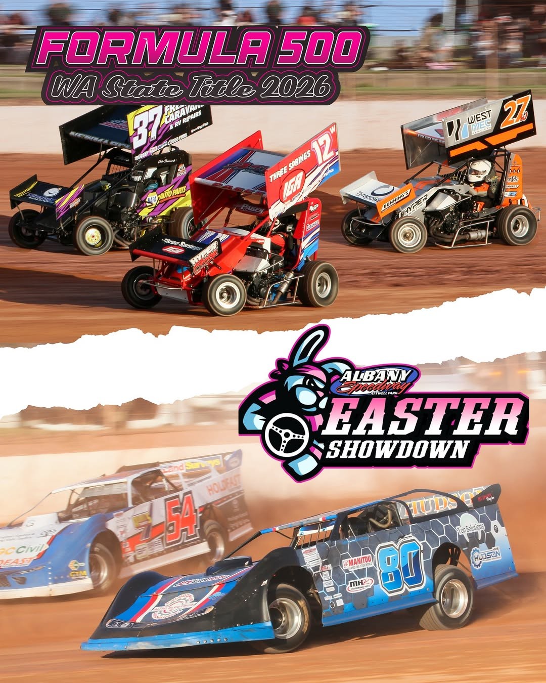 Easter Showdown & Formula 500 WA State Title — spectator event in Perth, WA on Saturday 4 April 2026