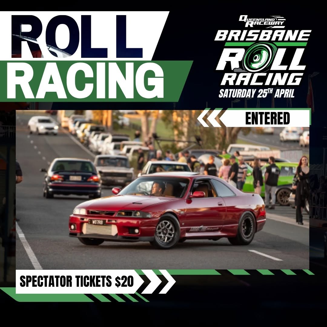 Brisbane Roll Racing — Muscle track day in Brisbane, QLD on Saturday 25 April 2026