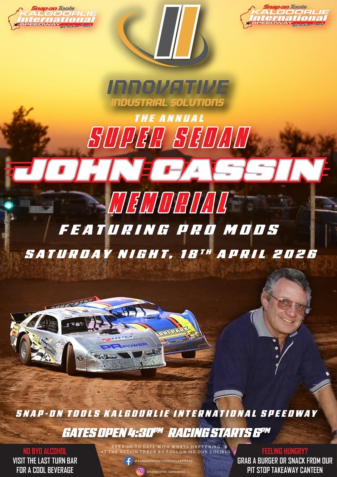The Annual Super Sedan John Cassin Memorial — Muscle spectator event in Perth, WA on Saturday 18 April 2026