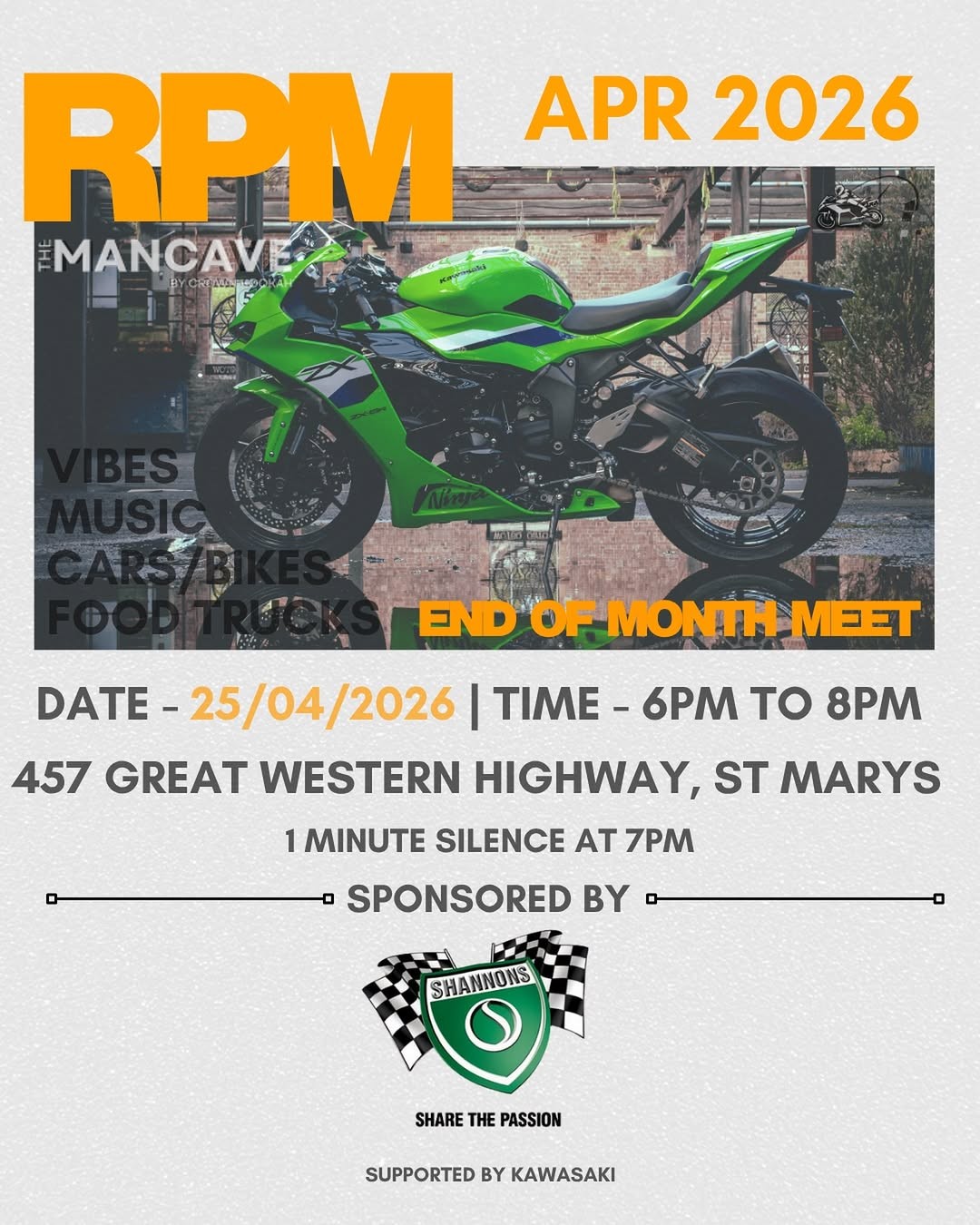RPM End of Month Meet — car meet in Sydney, NSW on Saturday 25 April 2026