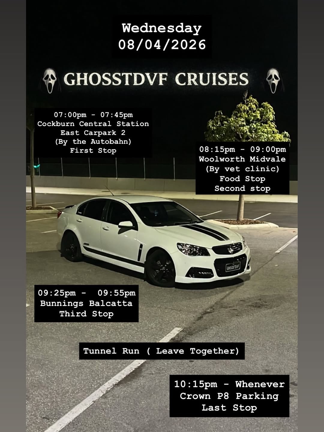 Ghosstdvf Cruises — car meet in Perth, WA on Wednesday 8 April 2026