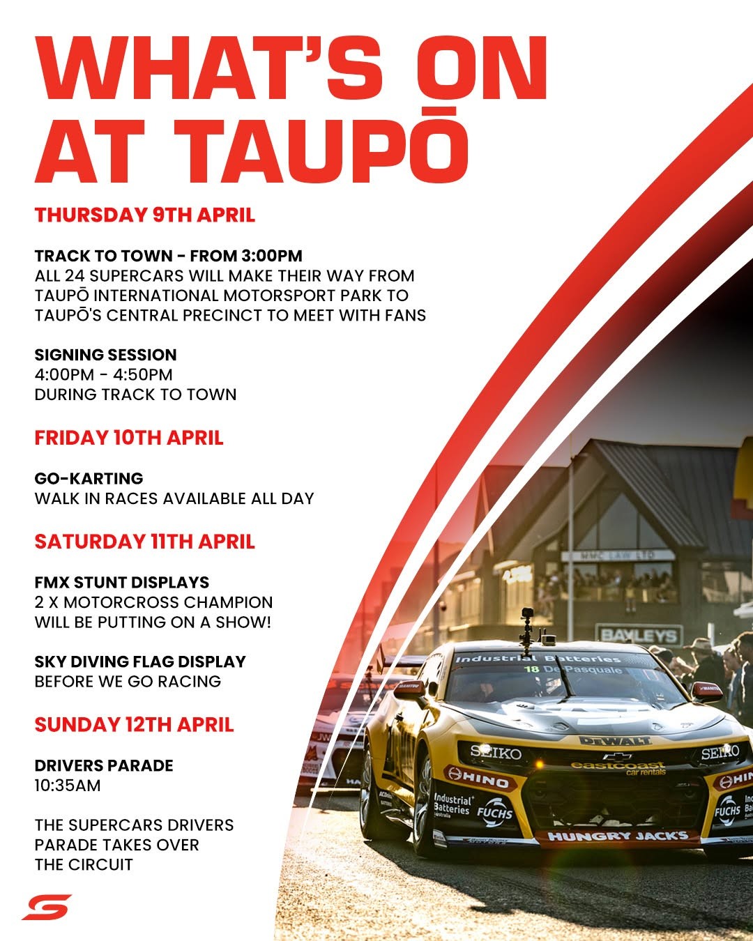 What's On At Taupō — Muscle spectator event in International on Thursday 9 April 2026