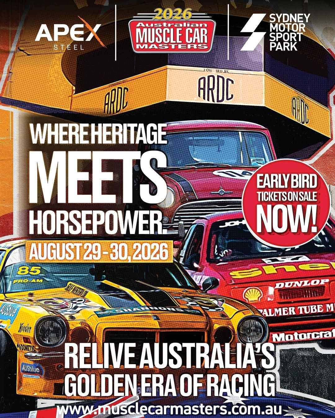 Australian Muscle Car Masters flyer — NSW