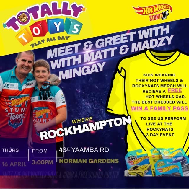 Meet & Greet with Matt & Madzy Mingay — car meet in Brisbane, QLD on Thursday 16 April 2026
