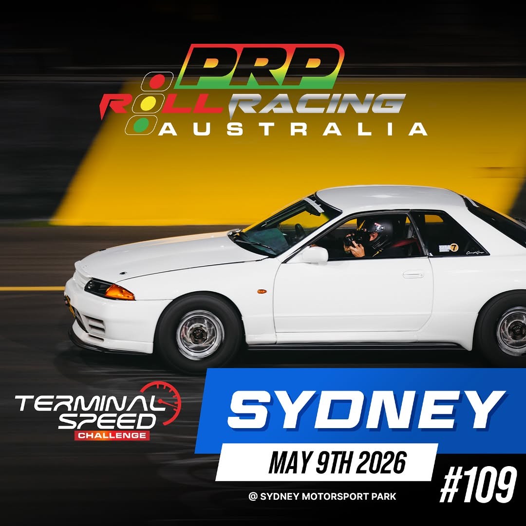 PRP Roll Racing Australia #109 — JDM/Muscle track day in Sydney, NSW on Saturday 9 May 2026