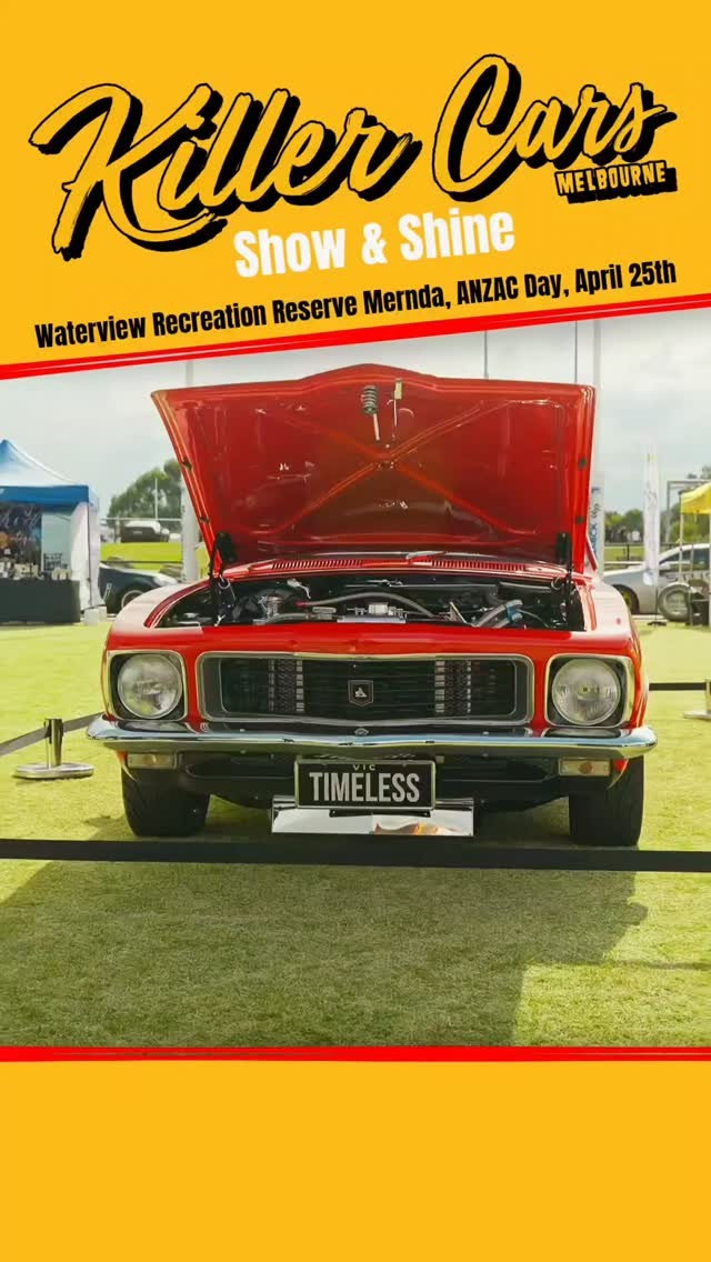 Killer Cars Show & Shine — Muscle/Classic car meet in Melbourne, VIC on Saturday 25 April 2026