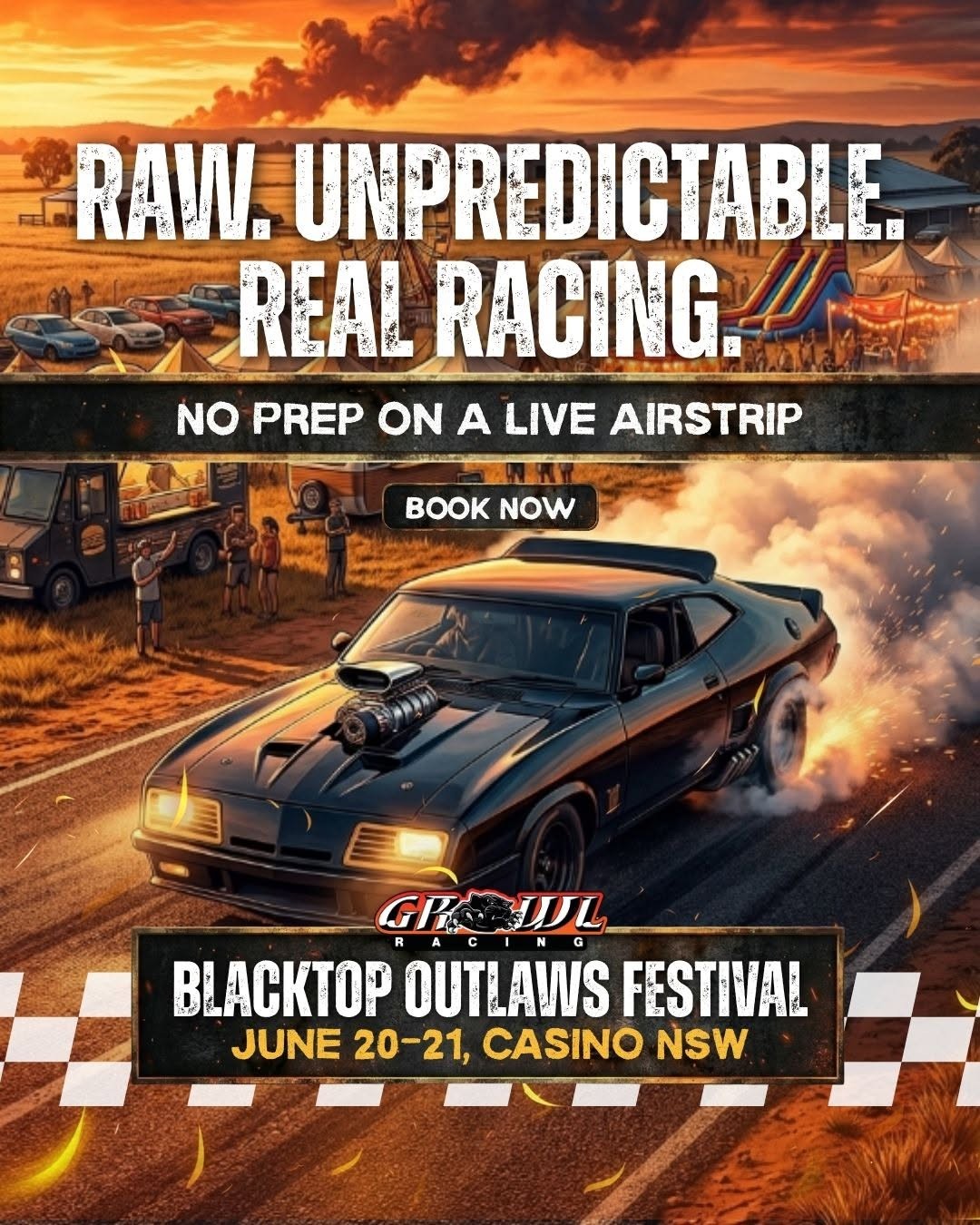 Blacktop Outlaws Festival — Muscle spectator event in Sydney, NSW on Saturday 20 June 2026