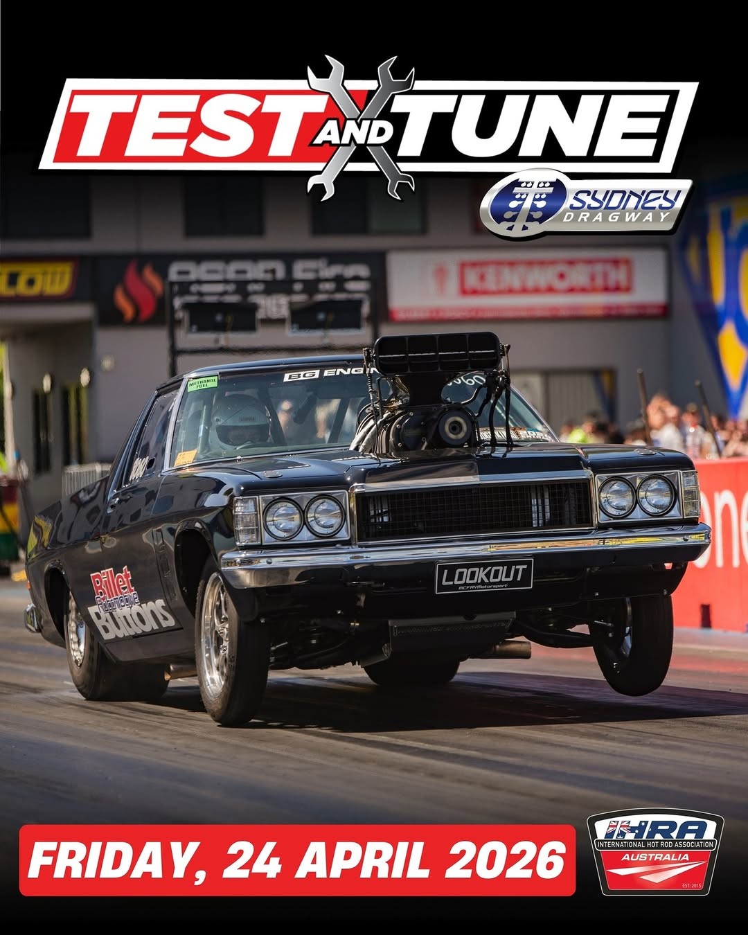 Test and Tune — Muscle track day in Sydney, NSW on Friday 24 April 2026