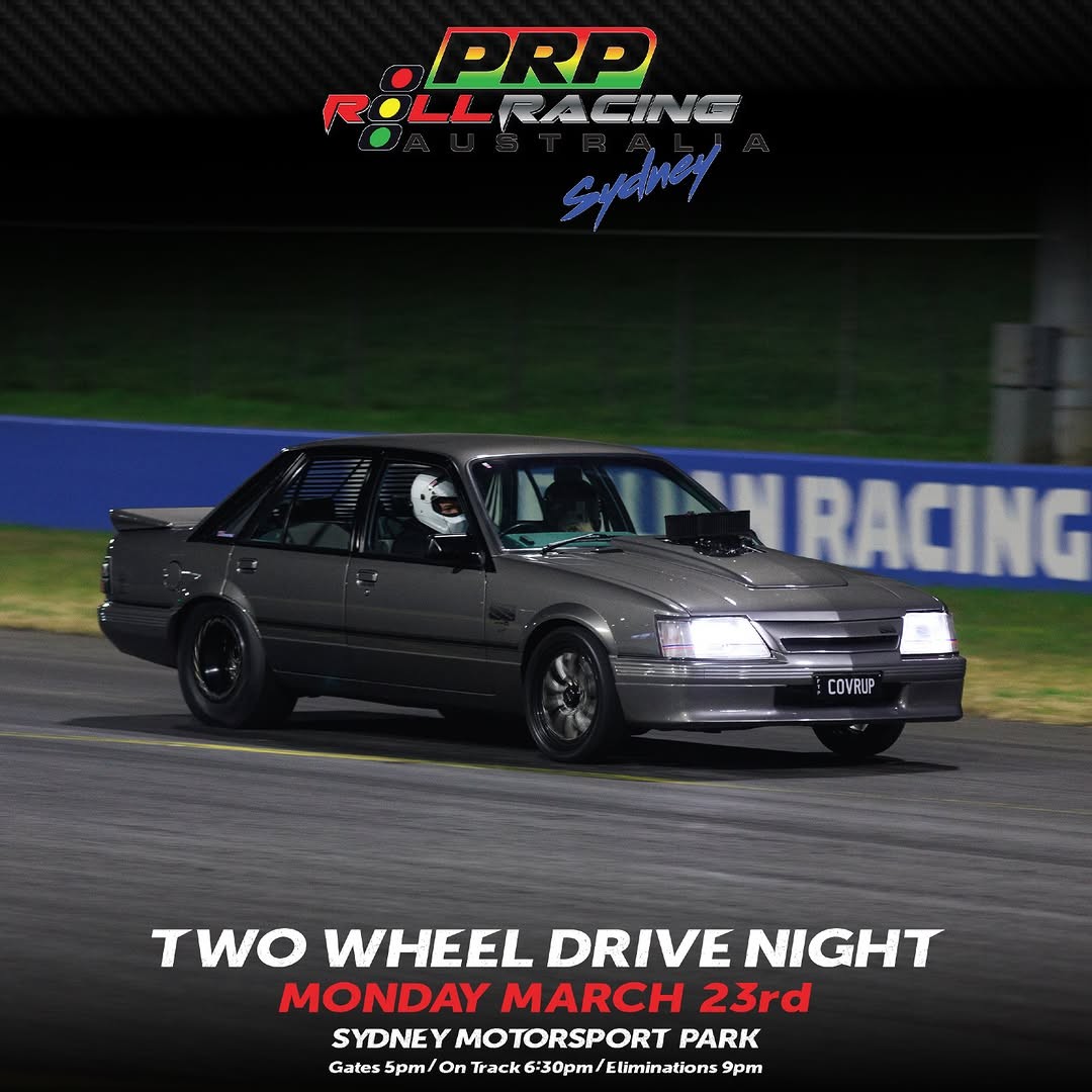 Two Wheel Drive Night — Muscle track day in Sydney, NSW on Monday 23 March 2026