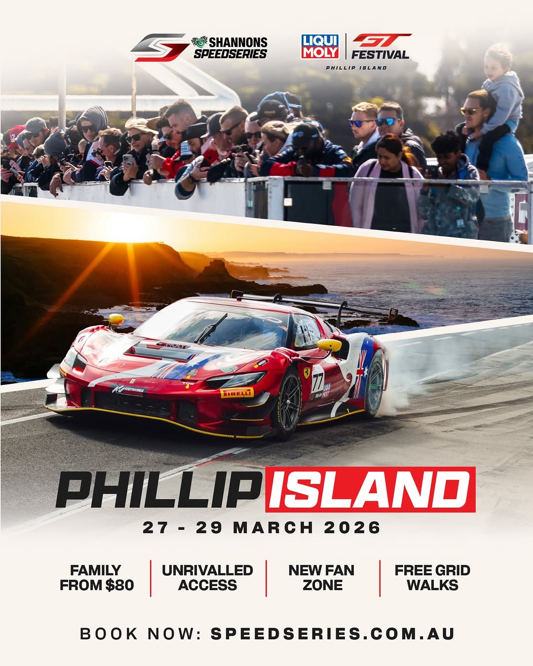 Shannons SpeedSeries - Liqui Moly GT Festival — Exotic/Euro spectator event in Melbourne, VIC on Friday 27 March 2026