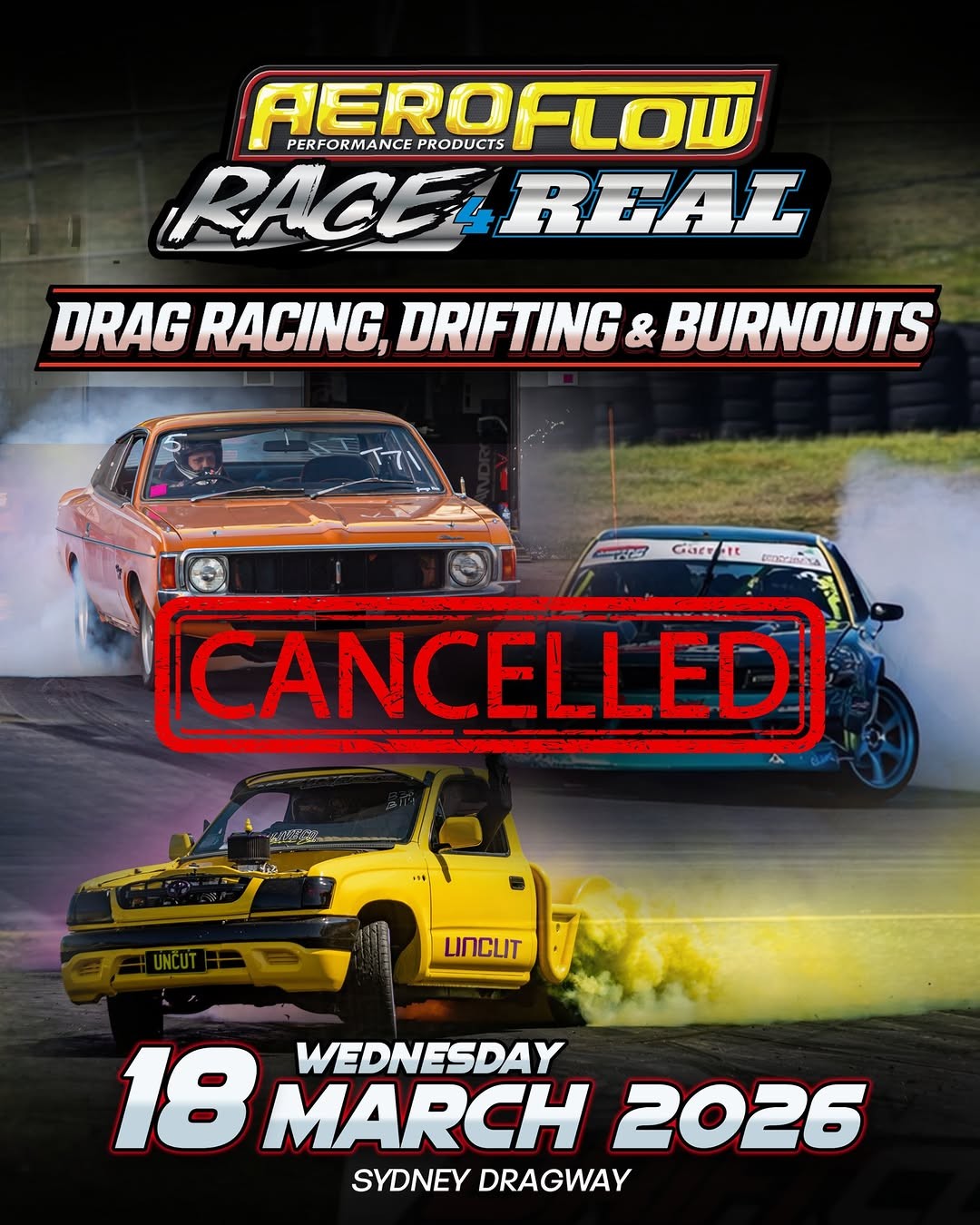 Aeroflow Race 4 Real — Muscle/JDM track day in Sydney, NSW on Wednesday 18 March 2026