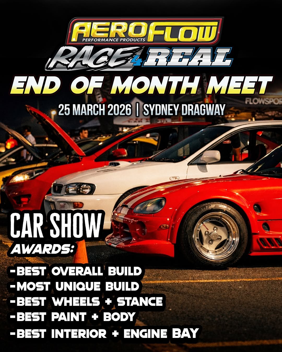 Race 4 Real End of Month Meet — Muscle/Stance track day in Sydney, NSW on Wednesday 25 March 2026