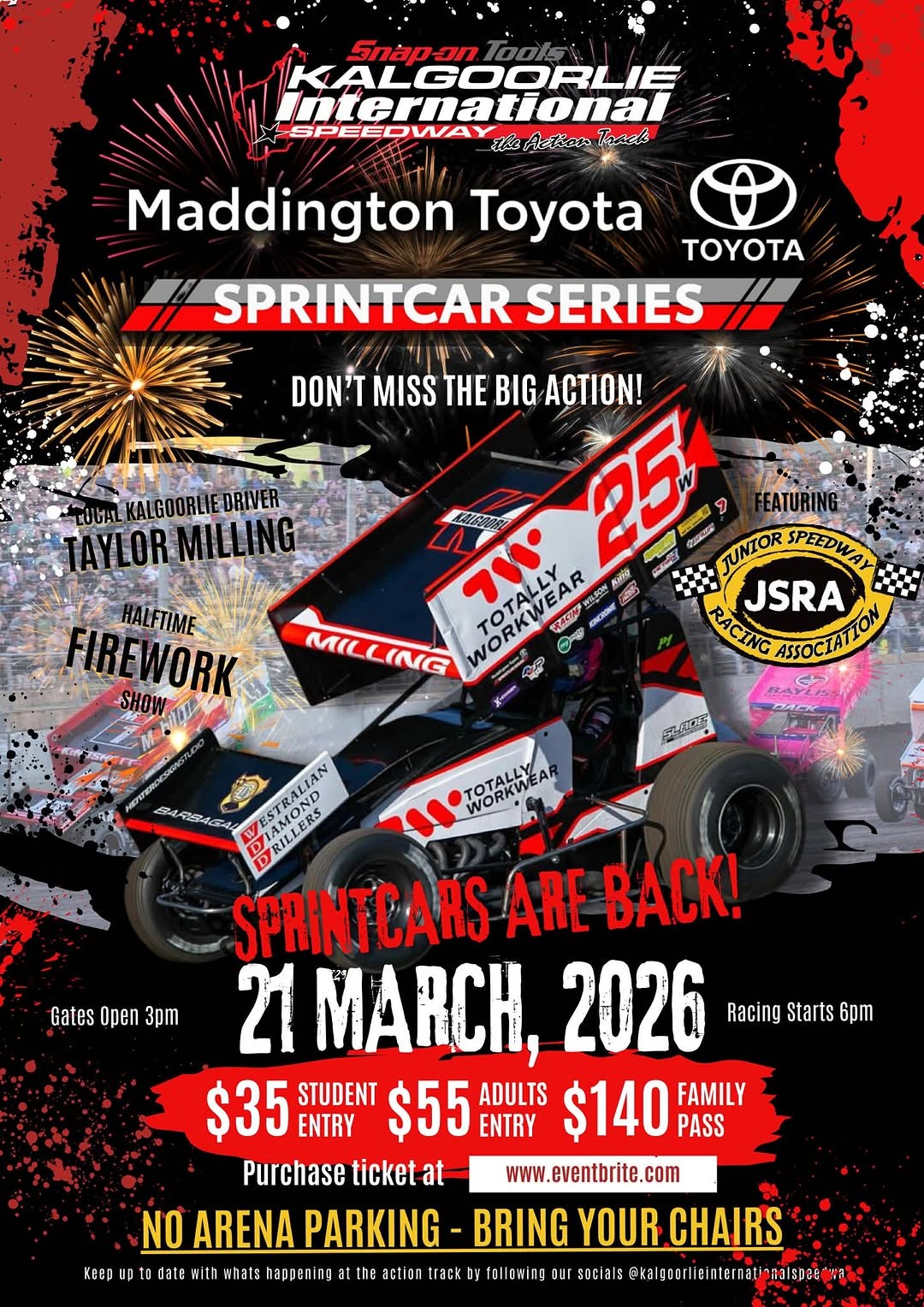 Maddington Toyota Sprintcar Series — spectator event in Perth, WA on Saturday 21 March 2026