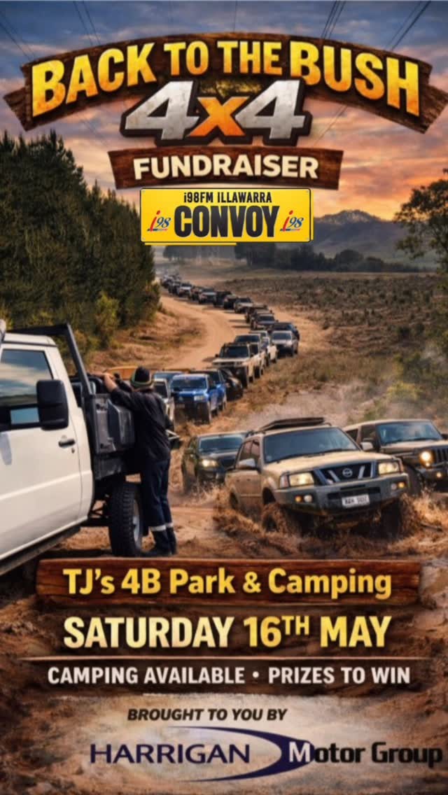 Back to the Bush 4x4 Fundraiser — 4x4 track day in Sydney, NSW on Saturday 16 May 2026