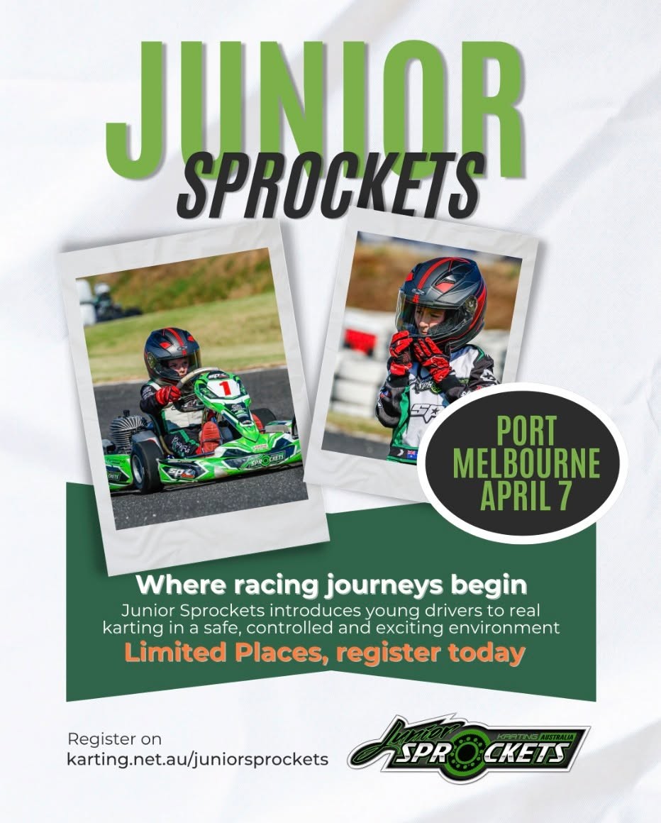 Junior Sprockets — track day in Melbourne, VIC on Tuesday 7 April 2026
