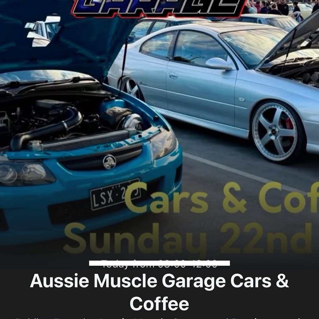 Aussie Muscle Garage Cars & Coffee — Muscle car meet in Melbourne, VIC on Sunday 22 March 2026