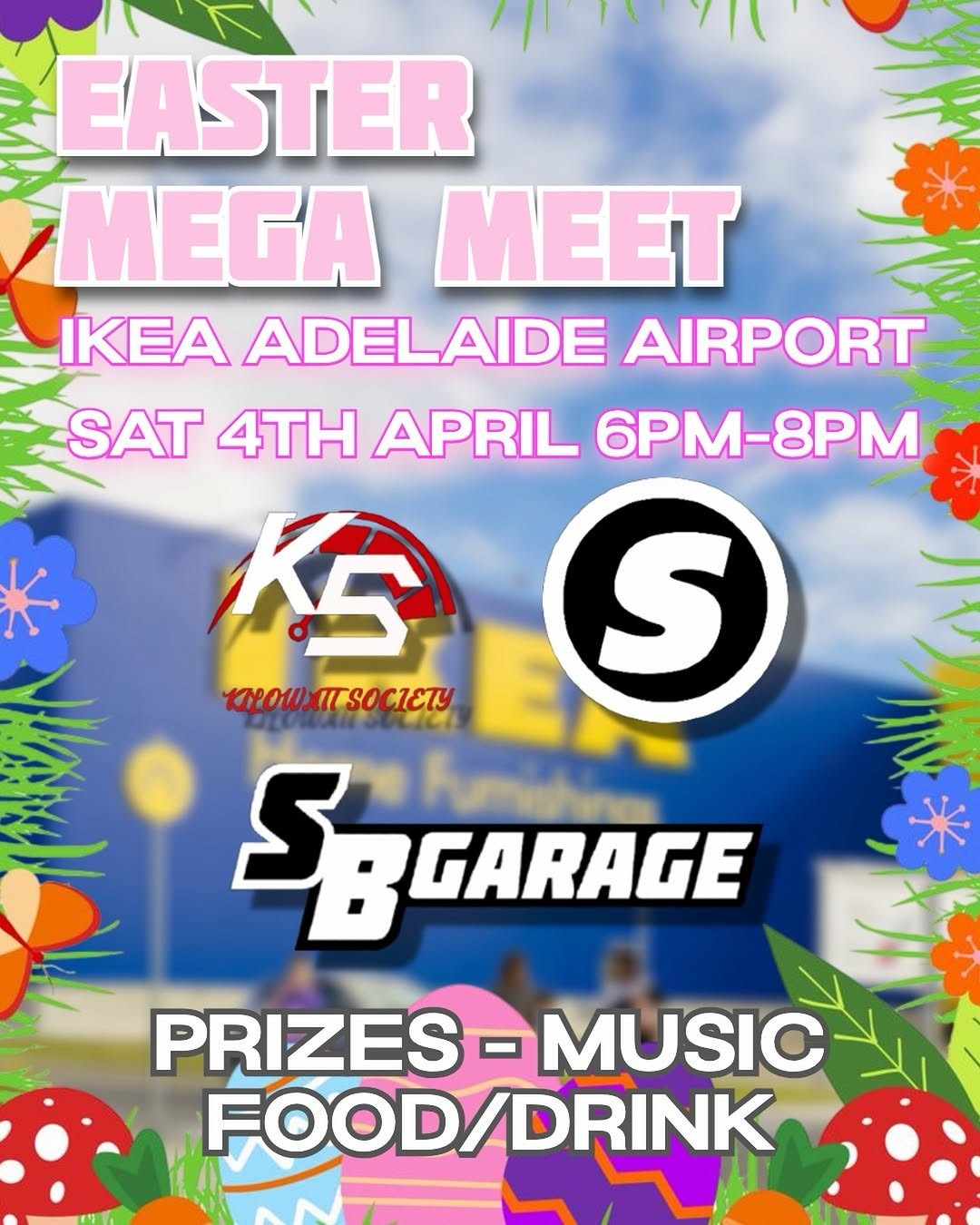 Easter Mega Meet — JDM/Muscle car meet in Adelaide, SA on Saturday 4 April 2026