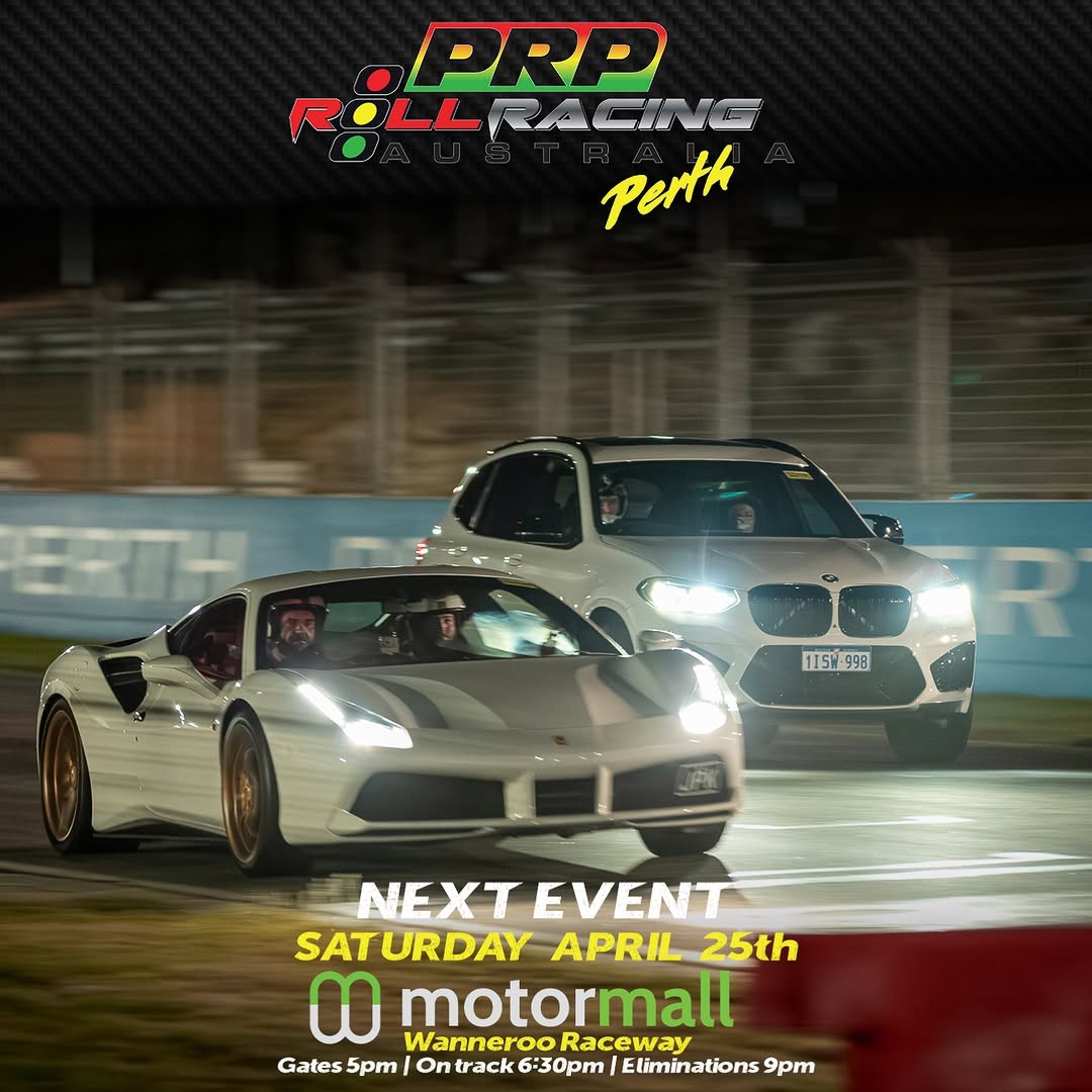 PRP Roll Racing Perth — Euro/Exotic track day in Perth, WA on Saturday 25 April 2026