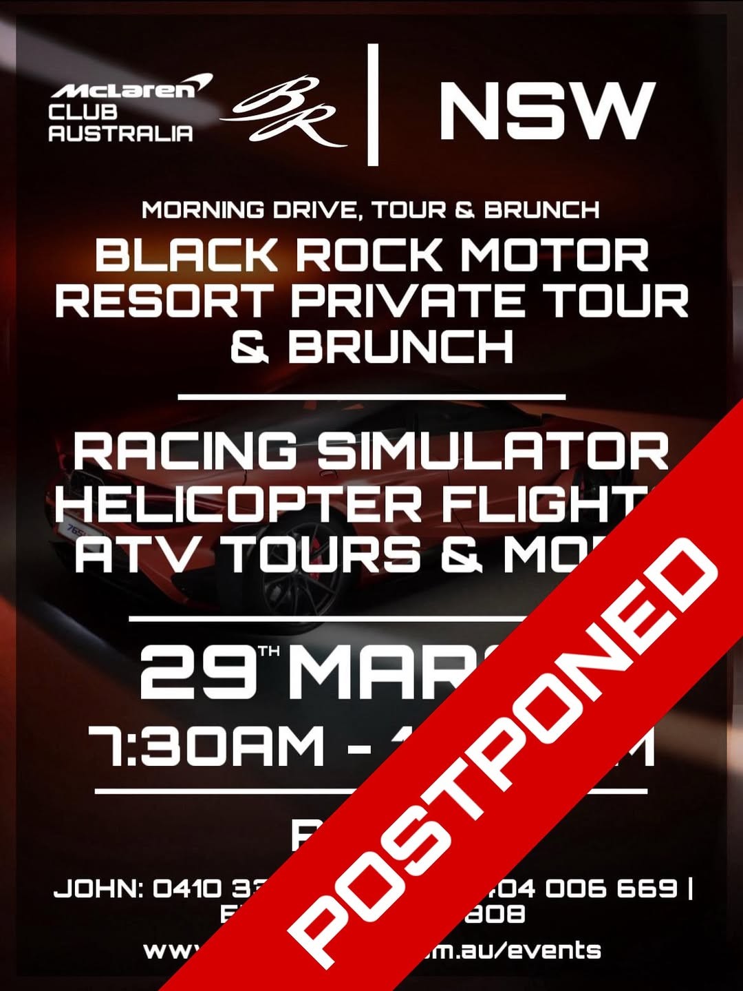 Morning Drive, Tour & Brunch — Exotic car meet in Sydney, NSW on Sunday 29 March 2026